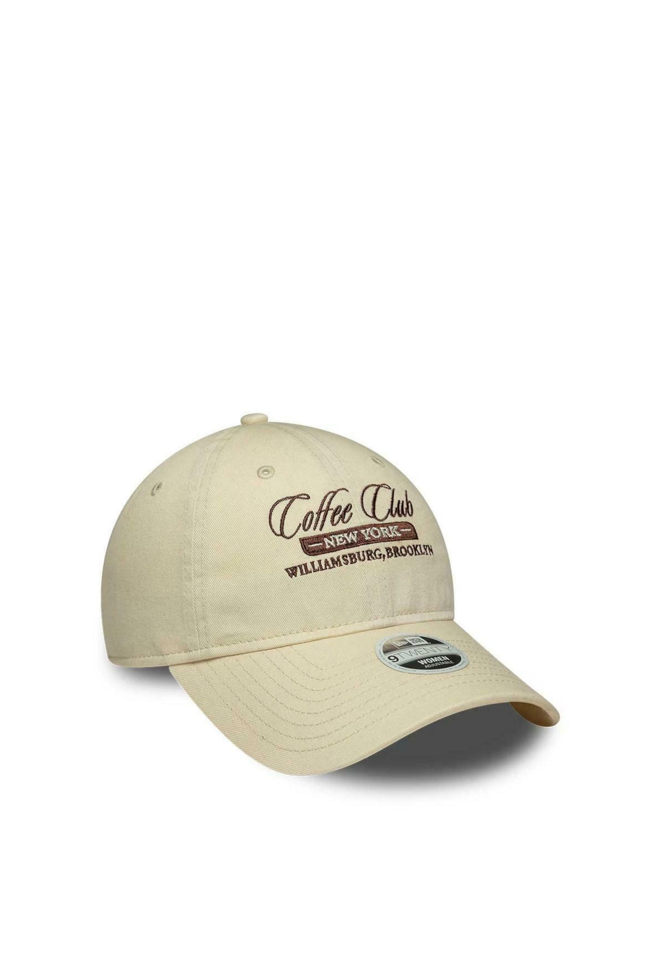NEW ERA - Gorra 'CAFE SLOGAN  9TWENTY' en beige