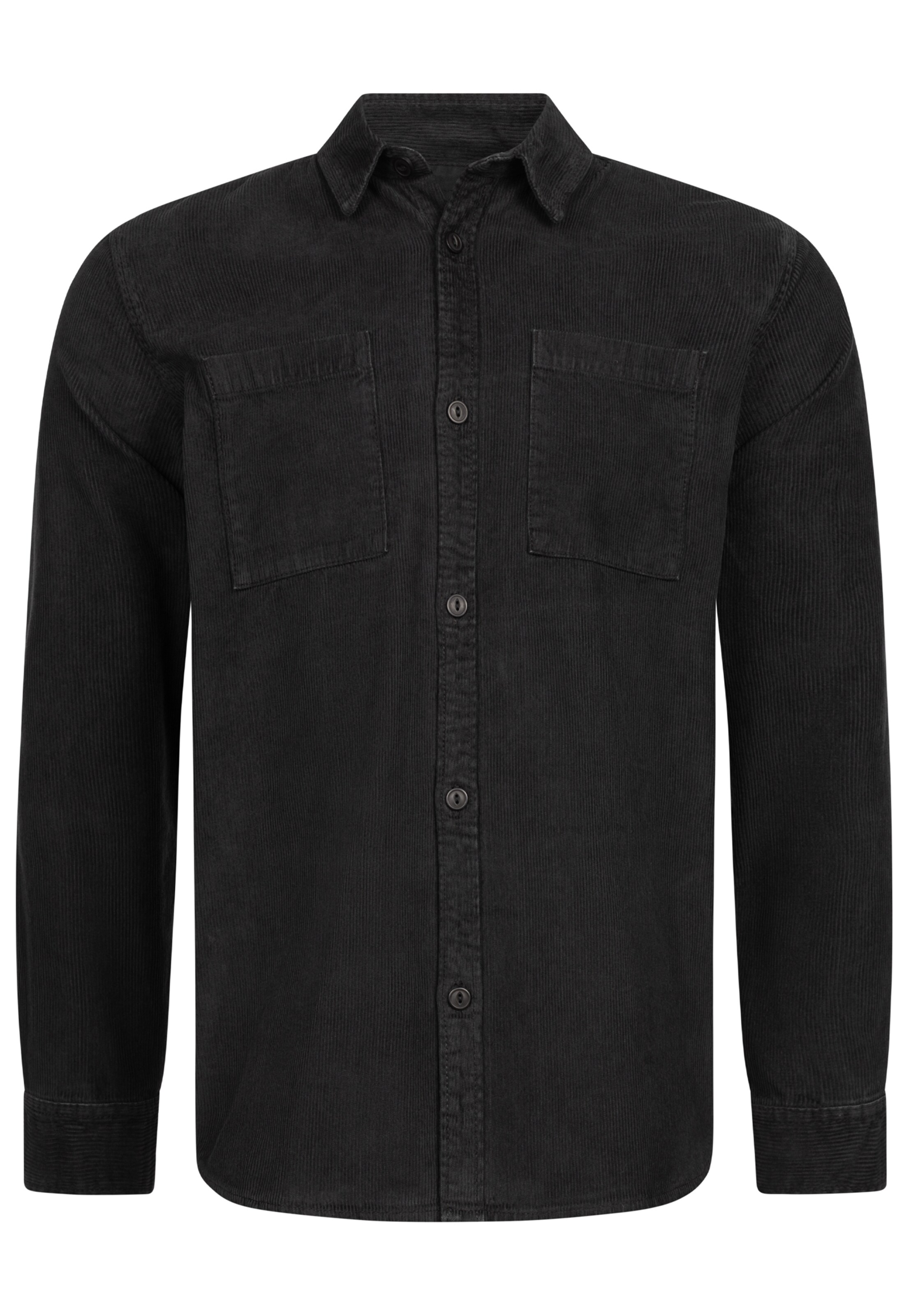 INDICODE JEANS Button Up Shirt 'Thyge' in Black: front