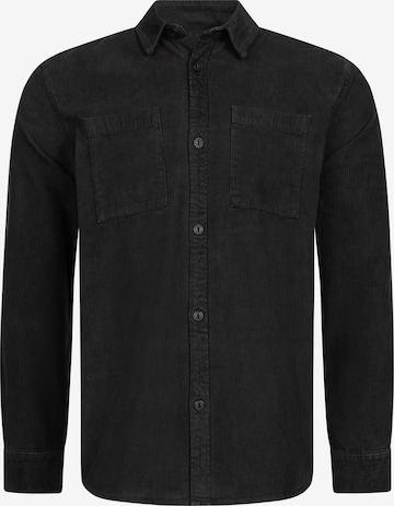 INDICODE JEANS Hemd 'Thyge' in Schwarz: Vorderseite