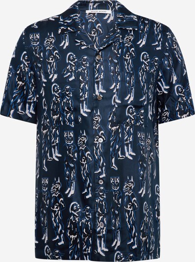 WOOD WOOD Button Up Shirt 'Brandon' in Navy / Light blue / Black / White, Item view