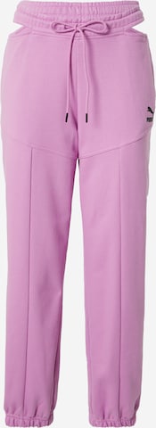 PUMA - Pantalón en lila: frente
