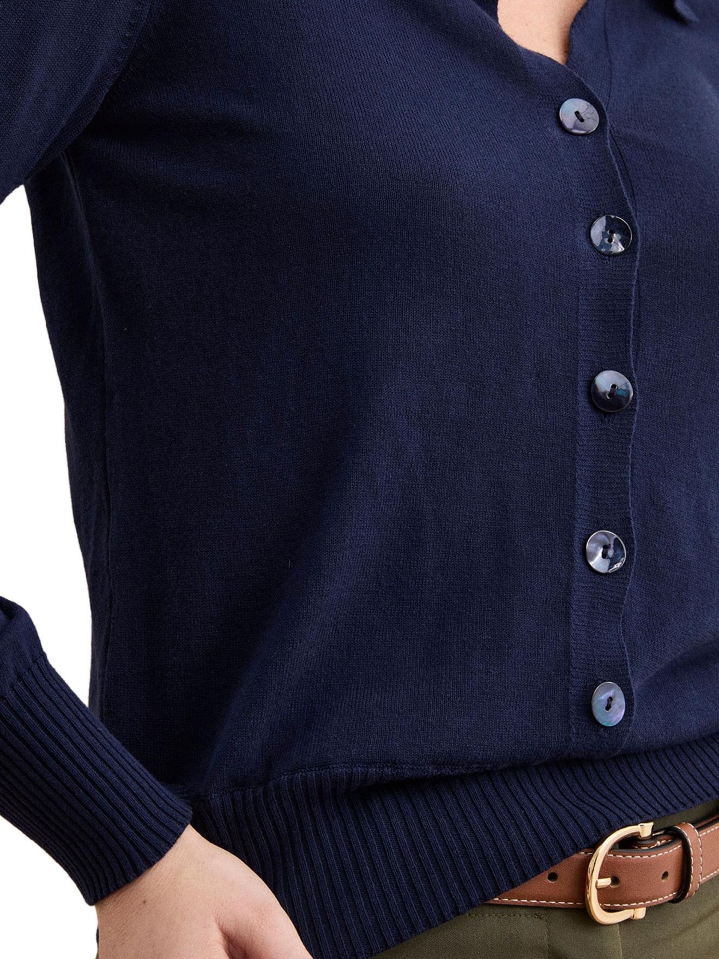 Il Lanificio Gebreid vest in Blauw