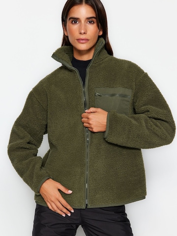Veste en polaire Trendyol en vert : devant