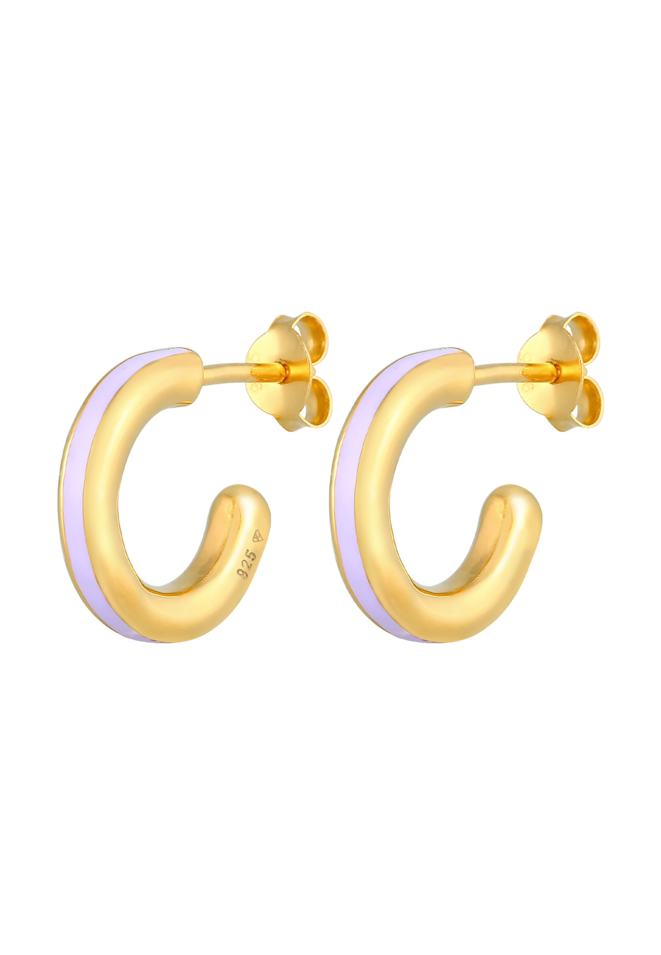 ELLI Ohrringe Creole in Gold: Vorderseite