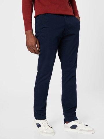 ESPRIT - Slimfit Calças chino em azul: frente