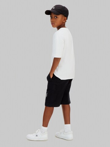 Calvin Klein Jeans Wide Leg Shorts in Schwarz