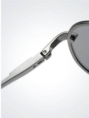 VEYREY Sunglasses 'Pilotenbrille Sonnenbrillen Laudin' in Silver: front