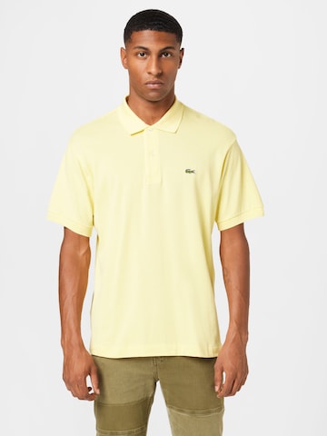 T-Shirt LACOSTE en jaune : devant