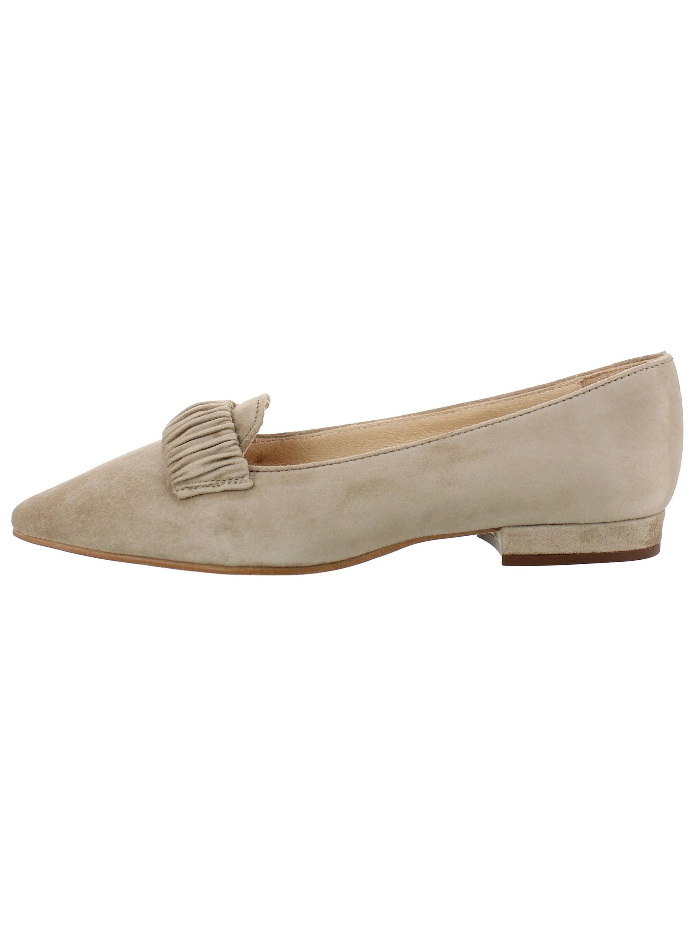 XAVER LUIS Schuhmanufaktur Ballet Flats 'COLINA' in Beige: front