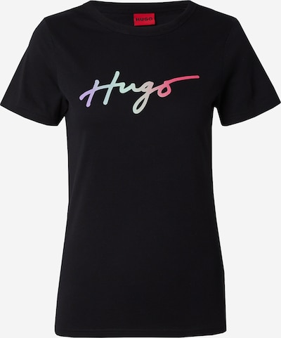 Marškinėliai 'Deloris_3' iš HUGO, spalva – mėtų spalva / alyvinė spalva / šviesiai rožinė / juoda, Prekių apžvalga