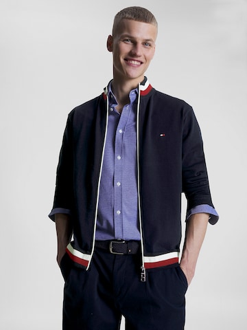 TOMMY HILFIGER Kardigan – modrá: přední strana