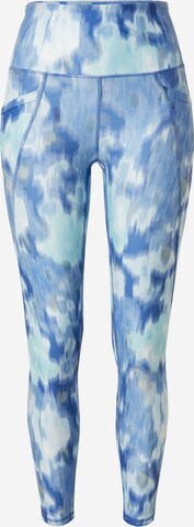 Marika Skinny Workout Pants in Blue: front