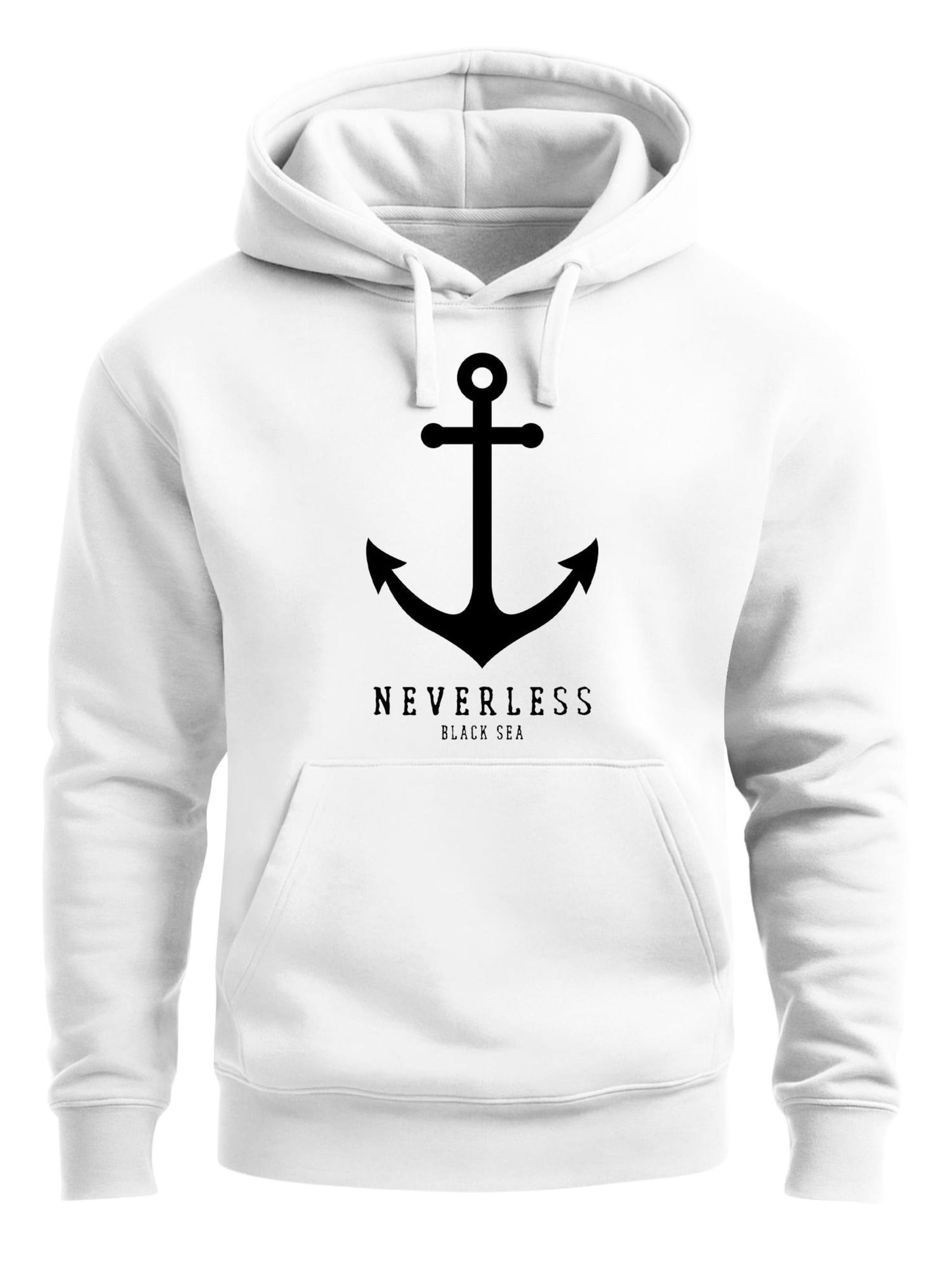 Neverless Sweatshirt 'Anker Neverless 2' in White: front
