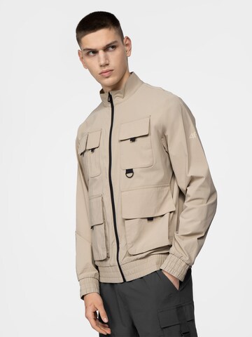 4F Sportjacke 'KUMC002' in Beige: predná strana