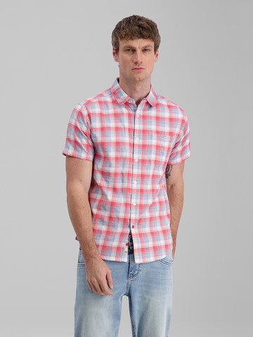 TIMEZONE Regular Fit 3/4 Ärmel-Oversize-Shirt 'Check' in Blau: Vorderseite