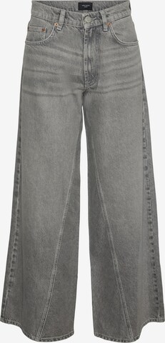 VERO MODA Wide Leg Jeans 'RAIL' i grå: forside