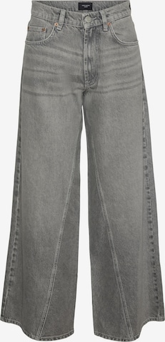 VERO MODA Wide leg Jeans 'RAIL' in Grey: front