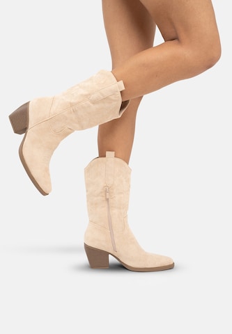 Stivale da cowboy di Salinyang in beige