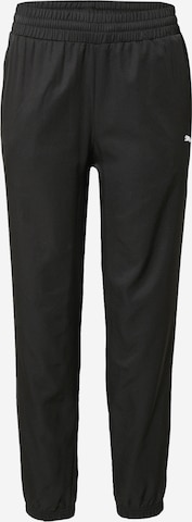 PUMA Workout Pants 'Active Woven' in Black: front
