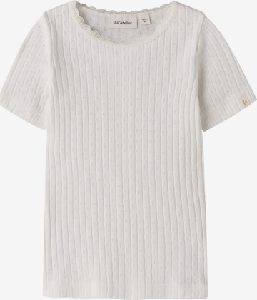 T-Shirt Lil'Atelier en blanc : devant