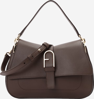 Sac bandoulière FURLA en marron : devant