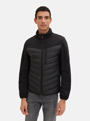 TOM TAILOR Between-season jacket in Black: front