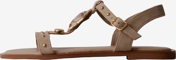 Sandales 'Joalice Riemchensandalen' Super Mode en vert : devant
