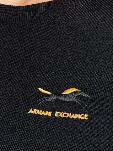 ARMANI EXCHANGE Gebreide jurk in Zwart