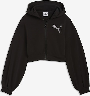 PUMA Sweatjacke 'Essentials' in Schwarz: Vorderseite