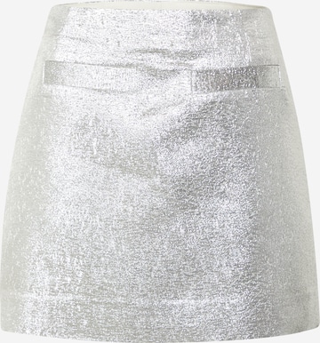 Stella Nova Spódnica 'Aska' w kolorze srebrny: przód