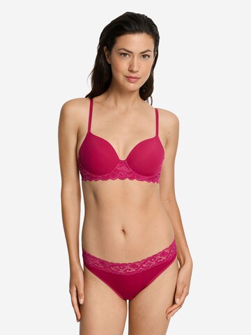 Hanro Balconette Bra 'Moments' in Pink: front