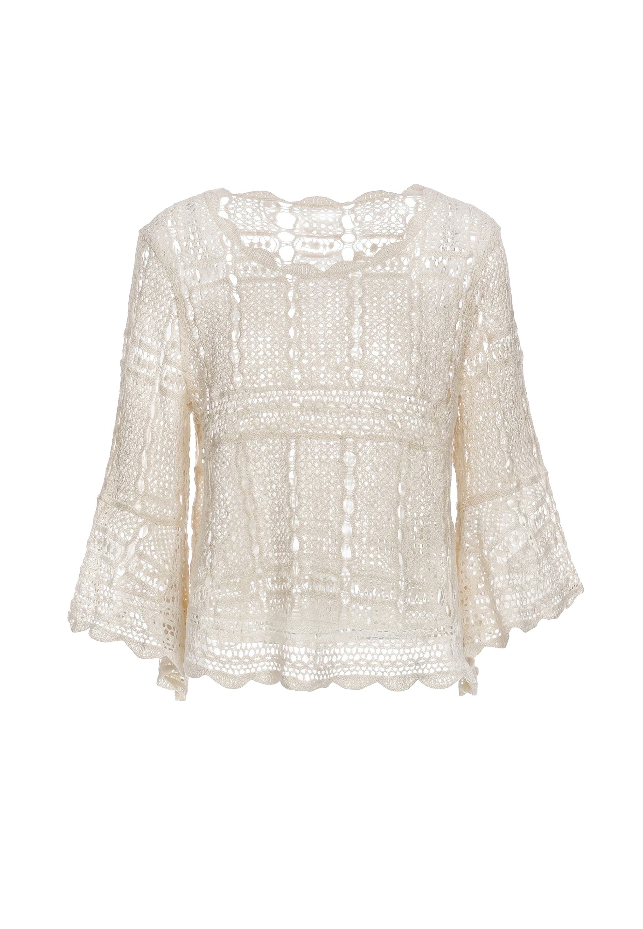 IZIA Trui in Beige: voorkant