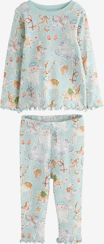 mėlyna Next Miego kostiumas 'Weihnachtlicher': priekis