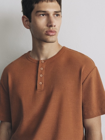 Pull&Bear Shirt in Brown