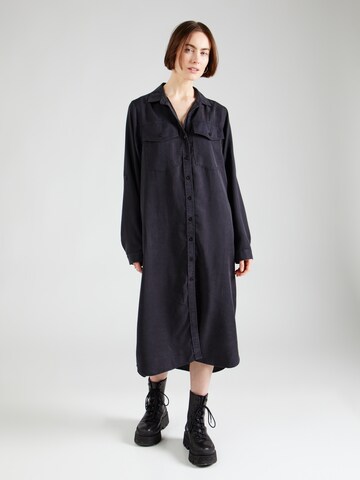 True Religion Shirt Dress in Black: front