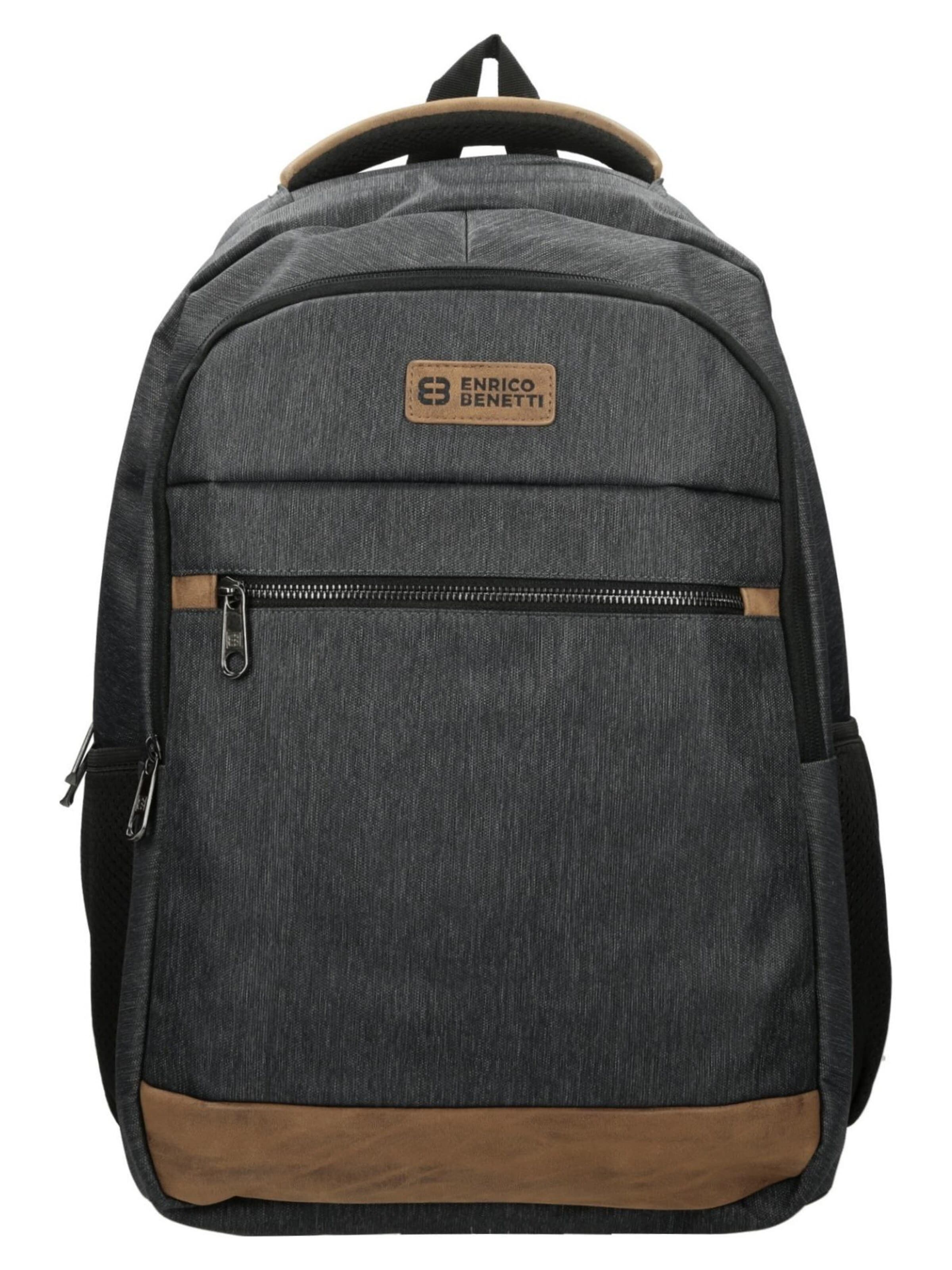 Enrico Benetti Rucksack‌‌‌ in Grau: Vorderseite