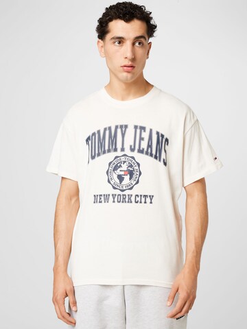 Tommy Jeans Shirt in Wit: voorkant