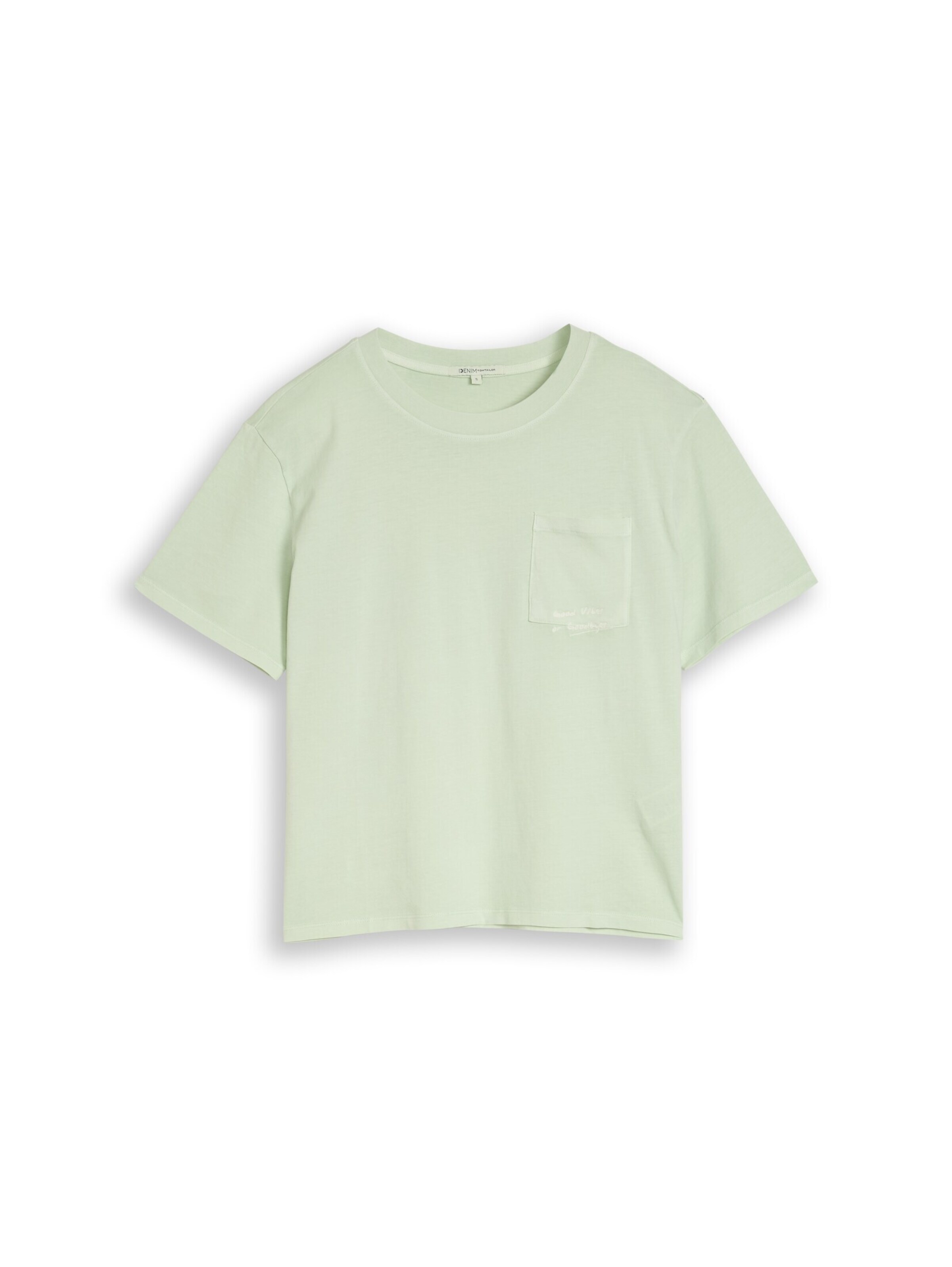 TOM TAILOR DENIM T-Shirt in Grün: Vorderseite