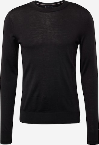 melns Tommy Hilfiger Tailored Džemperis: no priekšpuses