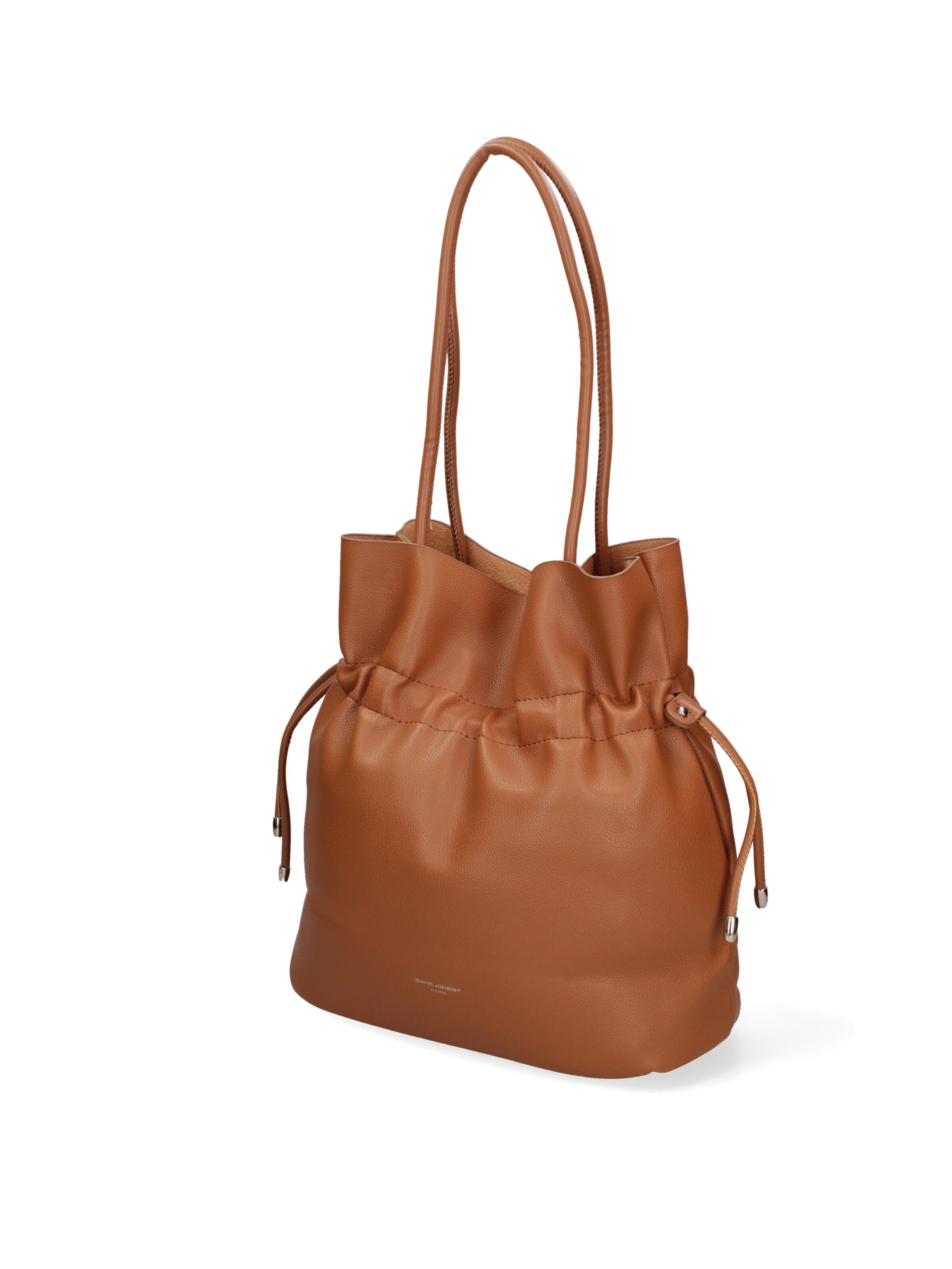 Borsa a spalla 'Borsa a Spalla Donna David Jones PVC con Zip e Manici Resina' di David Jones in beige