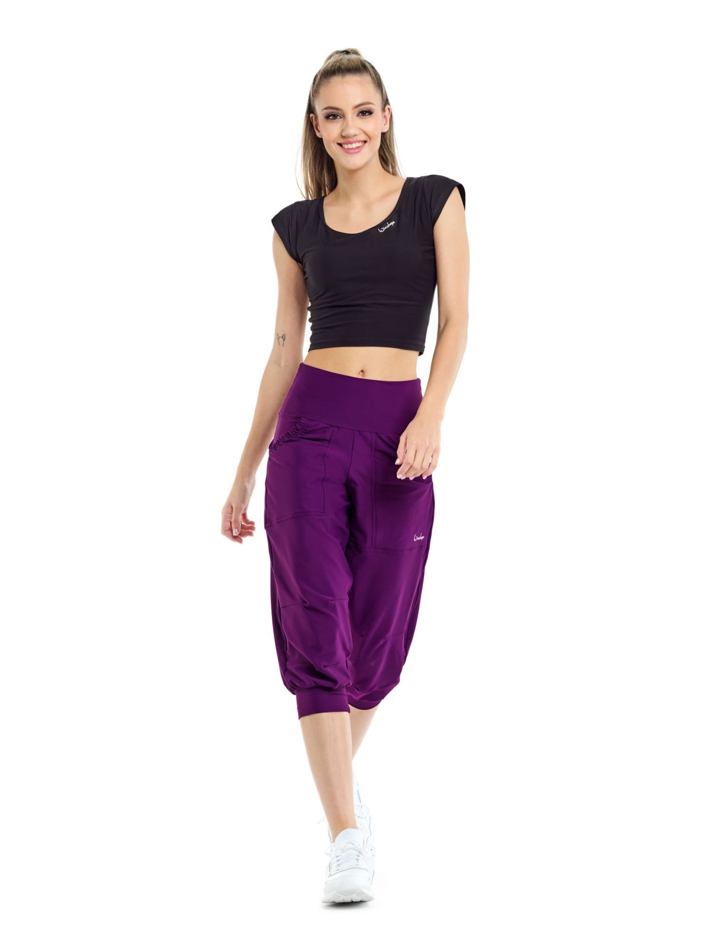 Effilé Pantalon de sport ' LEI201C ' Winshape en violet