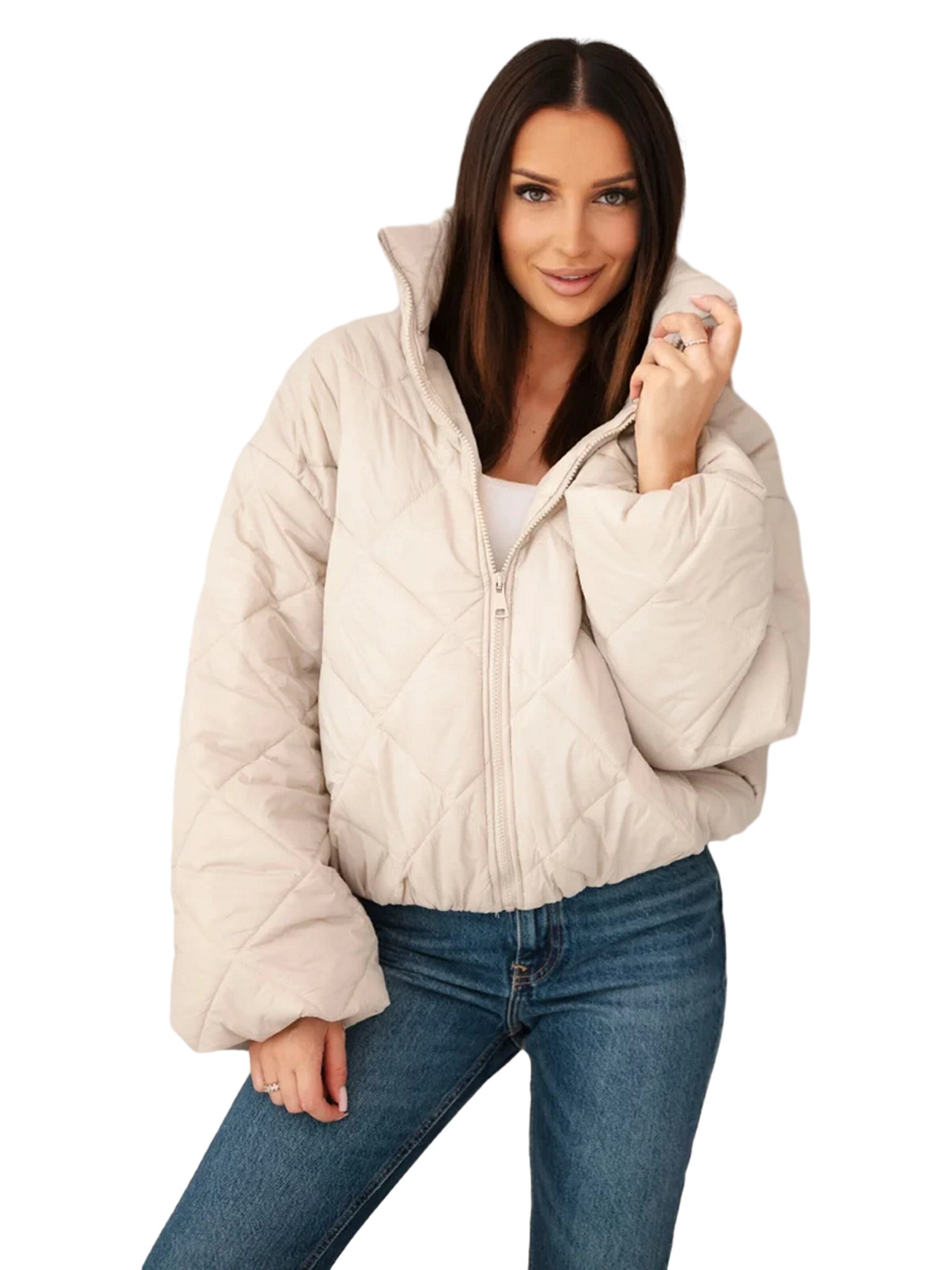 Lumera Zimní bunda 'Therese' – béžová: přední strana