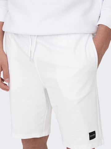 Only & Sons Regular Broek in Wit