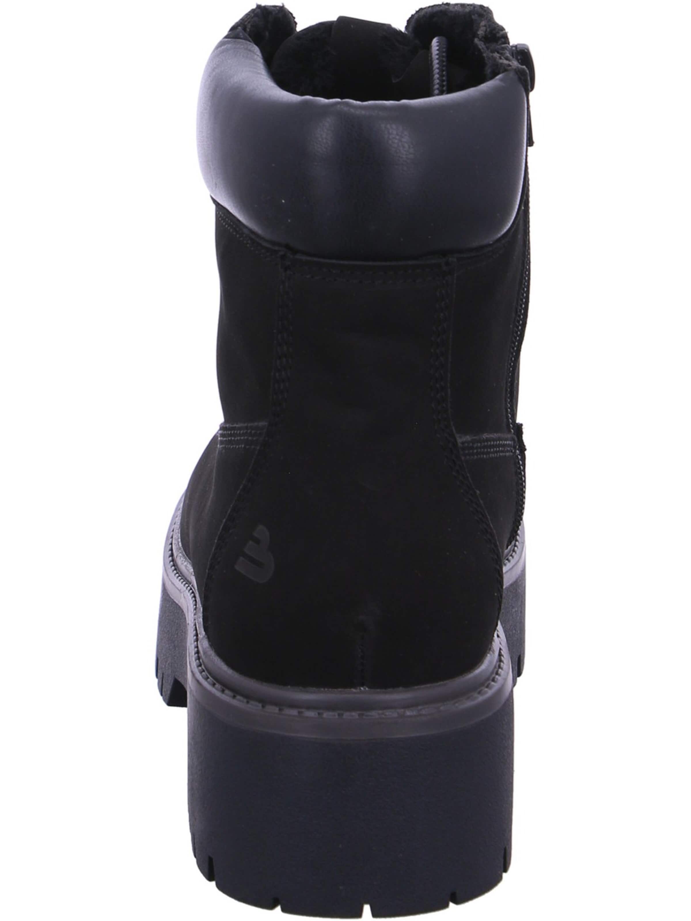 BULLBOXER Lace-Up Boots in Black