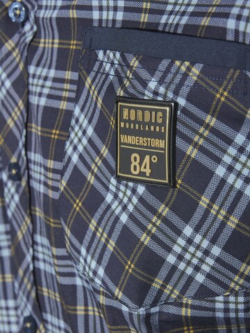 Jan Vanderstorm Comfort fit Button Up Shirt 'Jorgren' in Blue