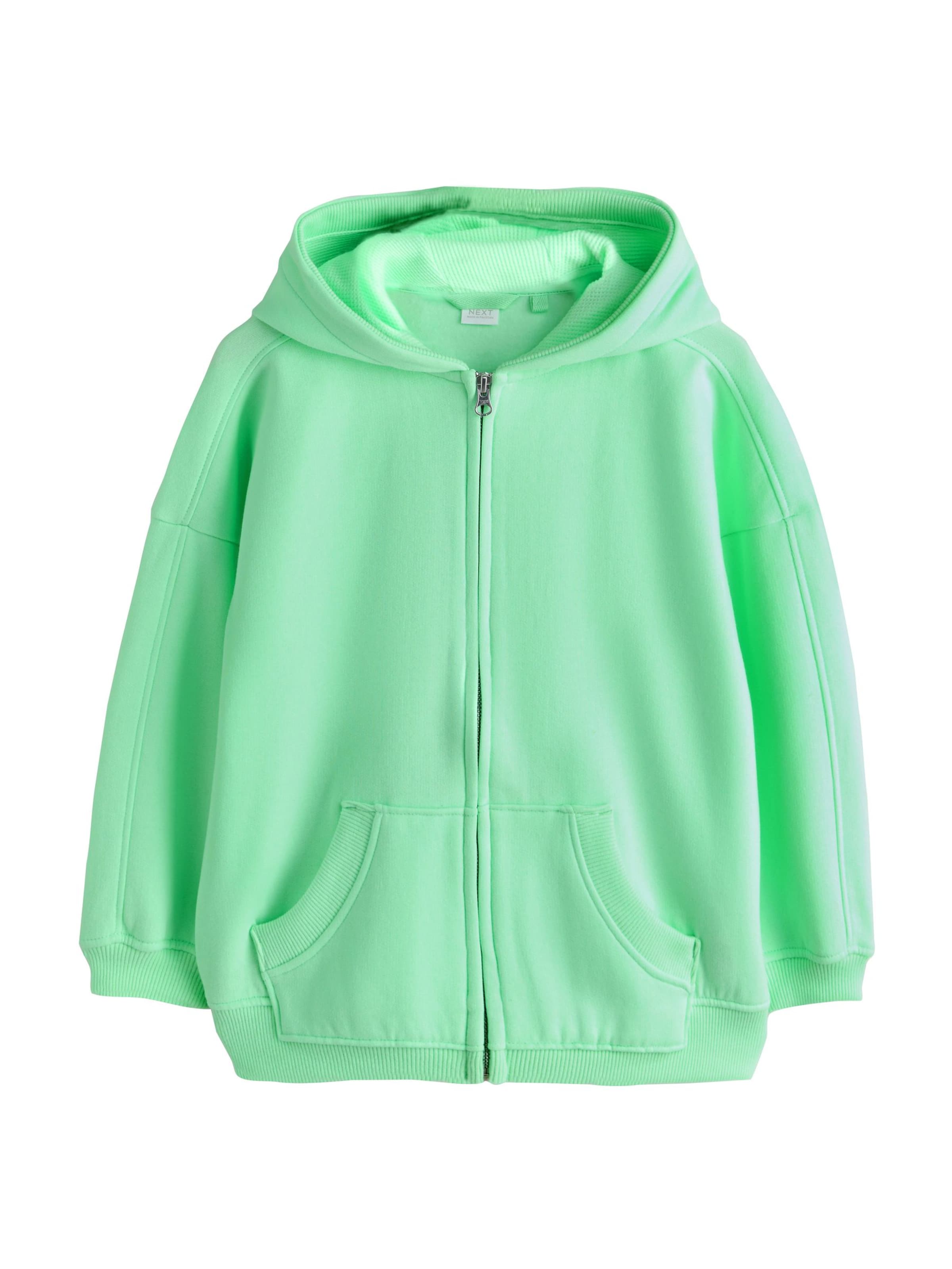 Next Sweatjacke in hellgrün, Produktansicht