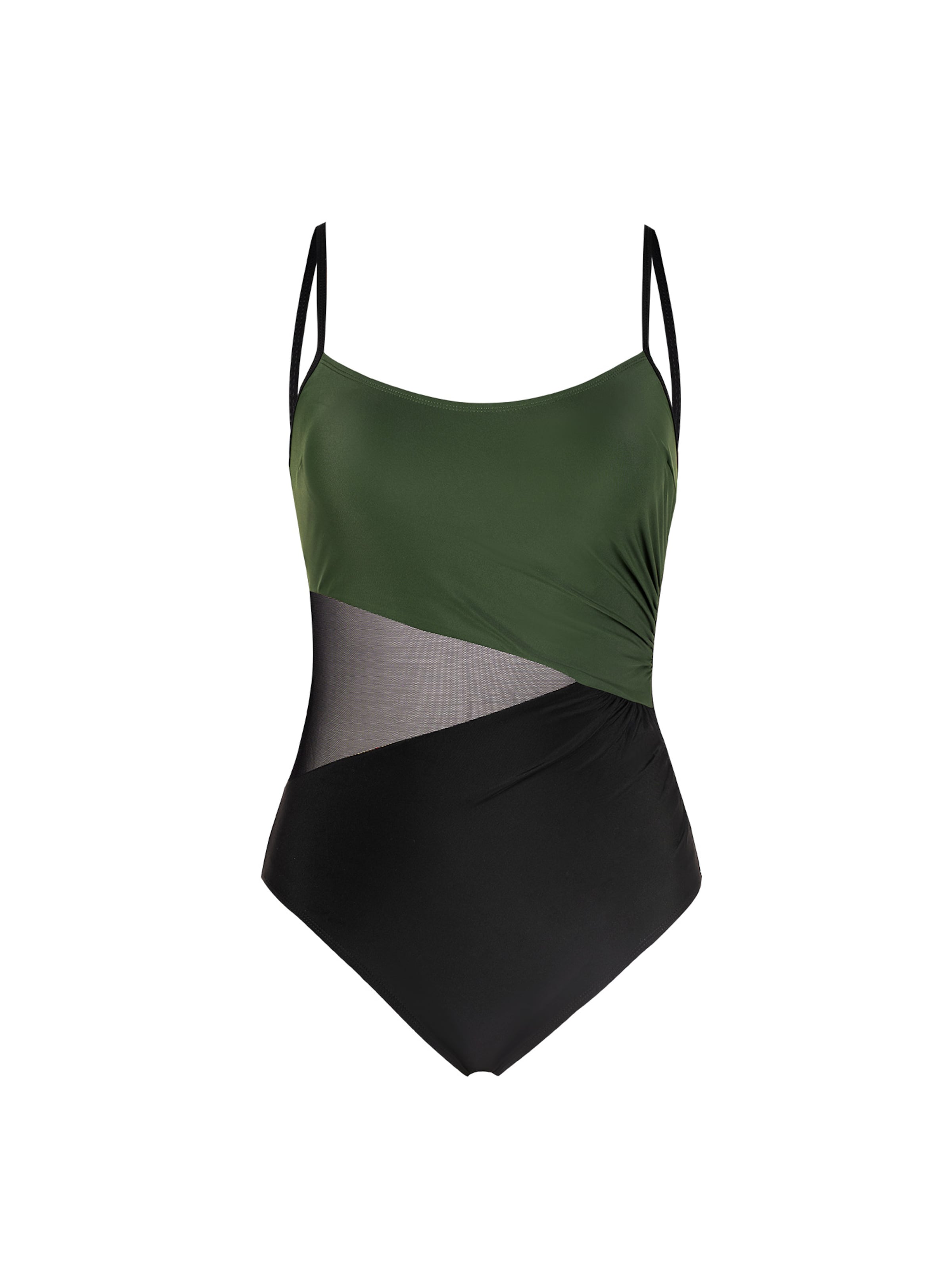 Cupshe Bustier Badeanzug‌‌‌‌‌‌‌‌‌ in Grün: Vorderseite