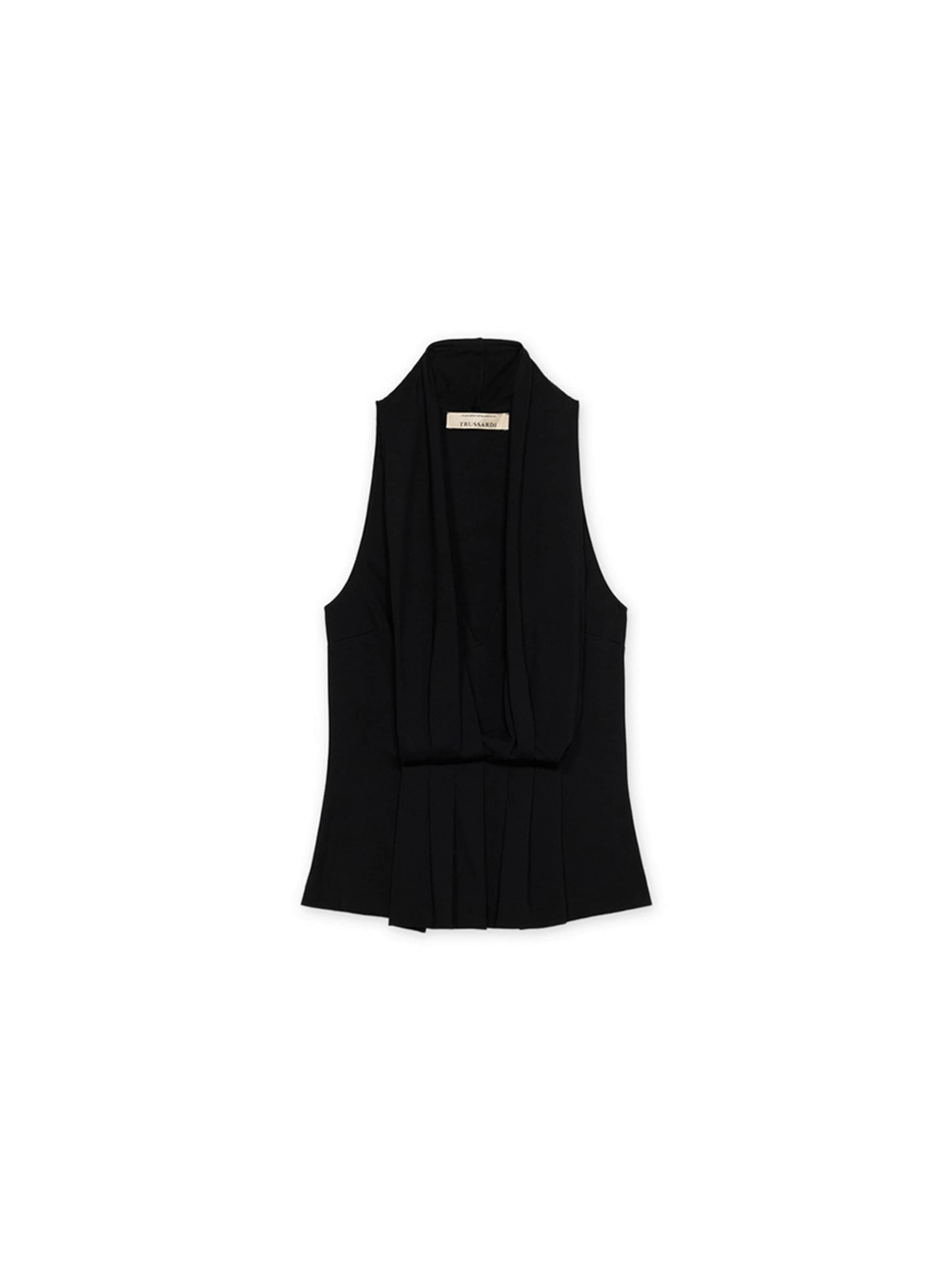 Trussardi - Top en negro: frente
