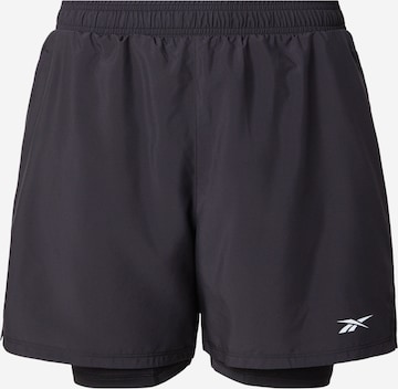 Reebok Szabványos Sportnadrágok 'ATHLETE' - fekete: elől