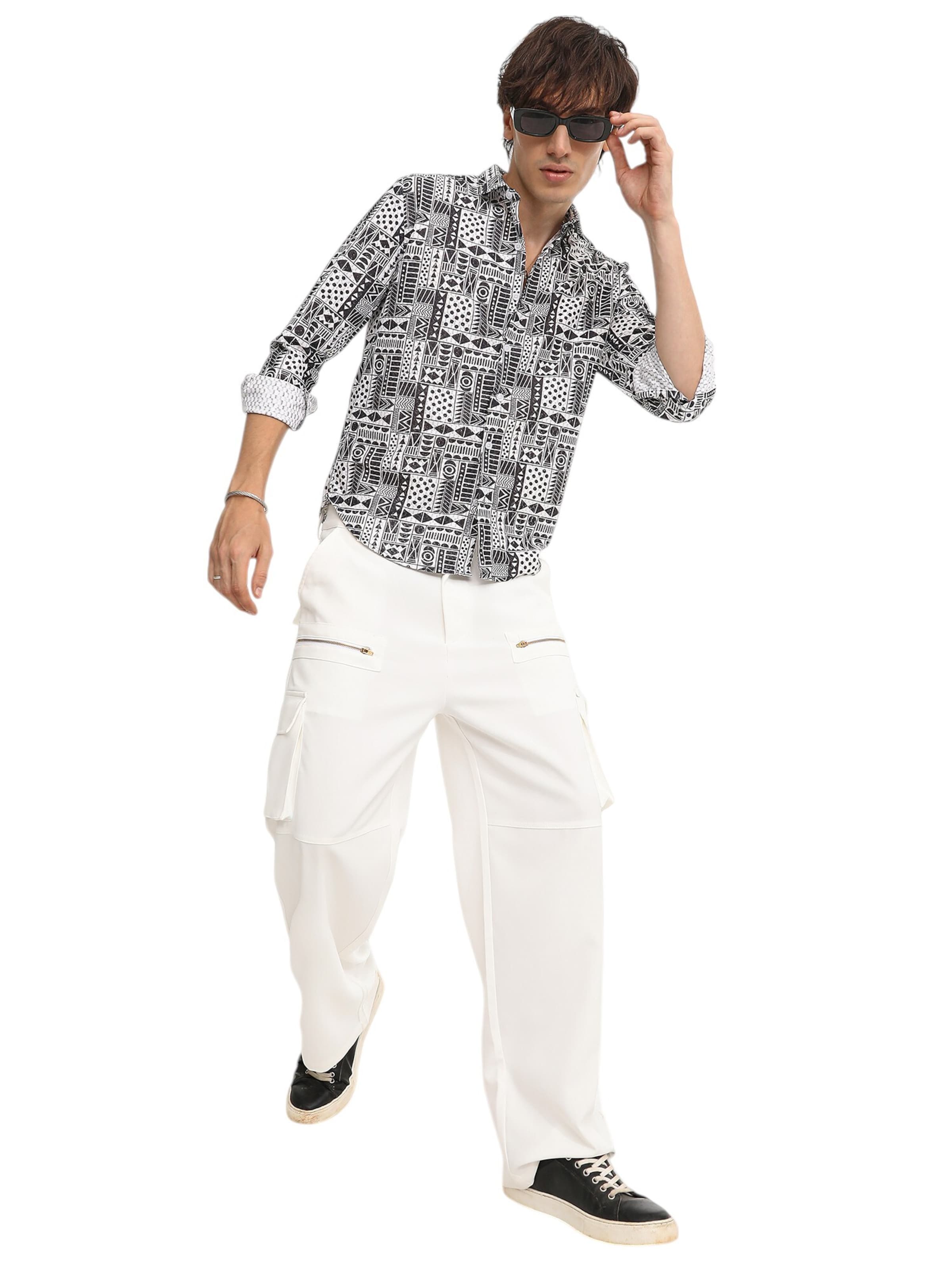 Campus Sutra Regular fit Overhemd in Zwart